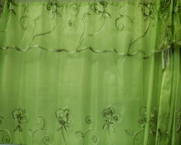 Cortina organza sin cenefa
