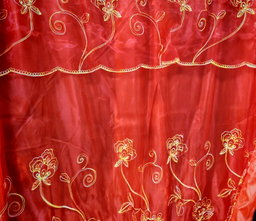 Cortina organza sin cenefa