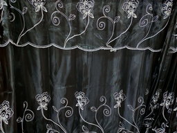 Cortina organza sin cenefa