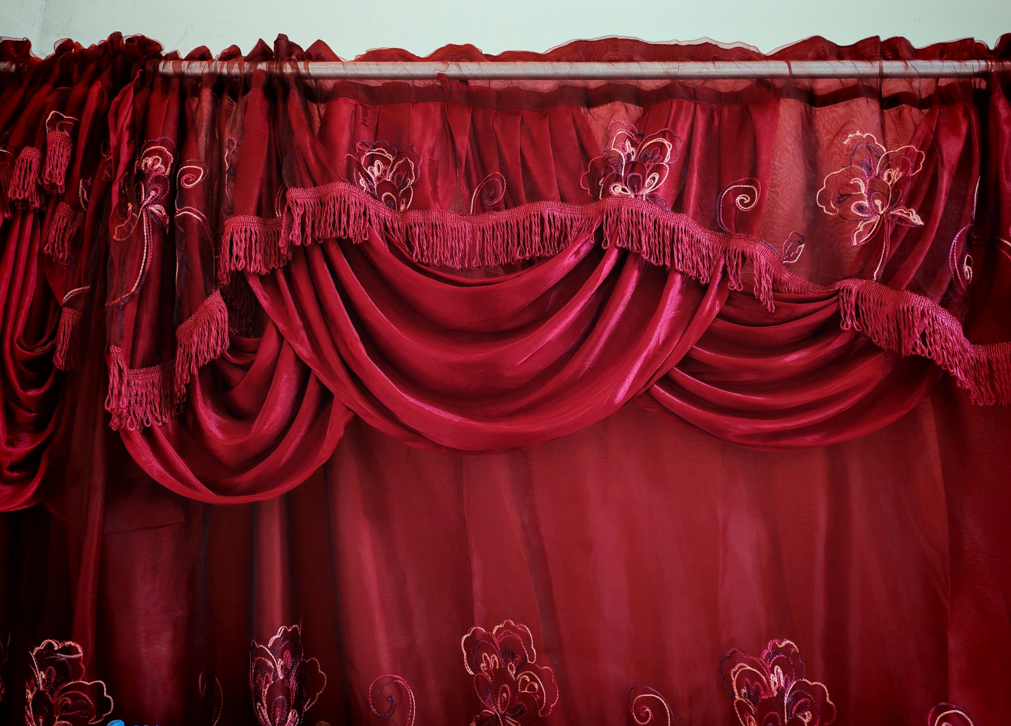 Cortinad de organza con cenefa _4