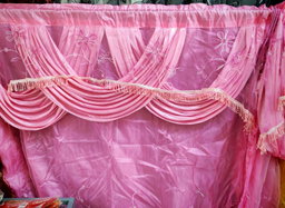 Cortinad de organza con cenefa 