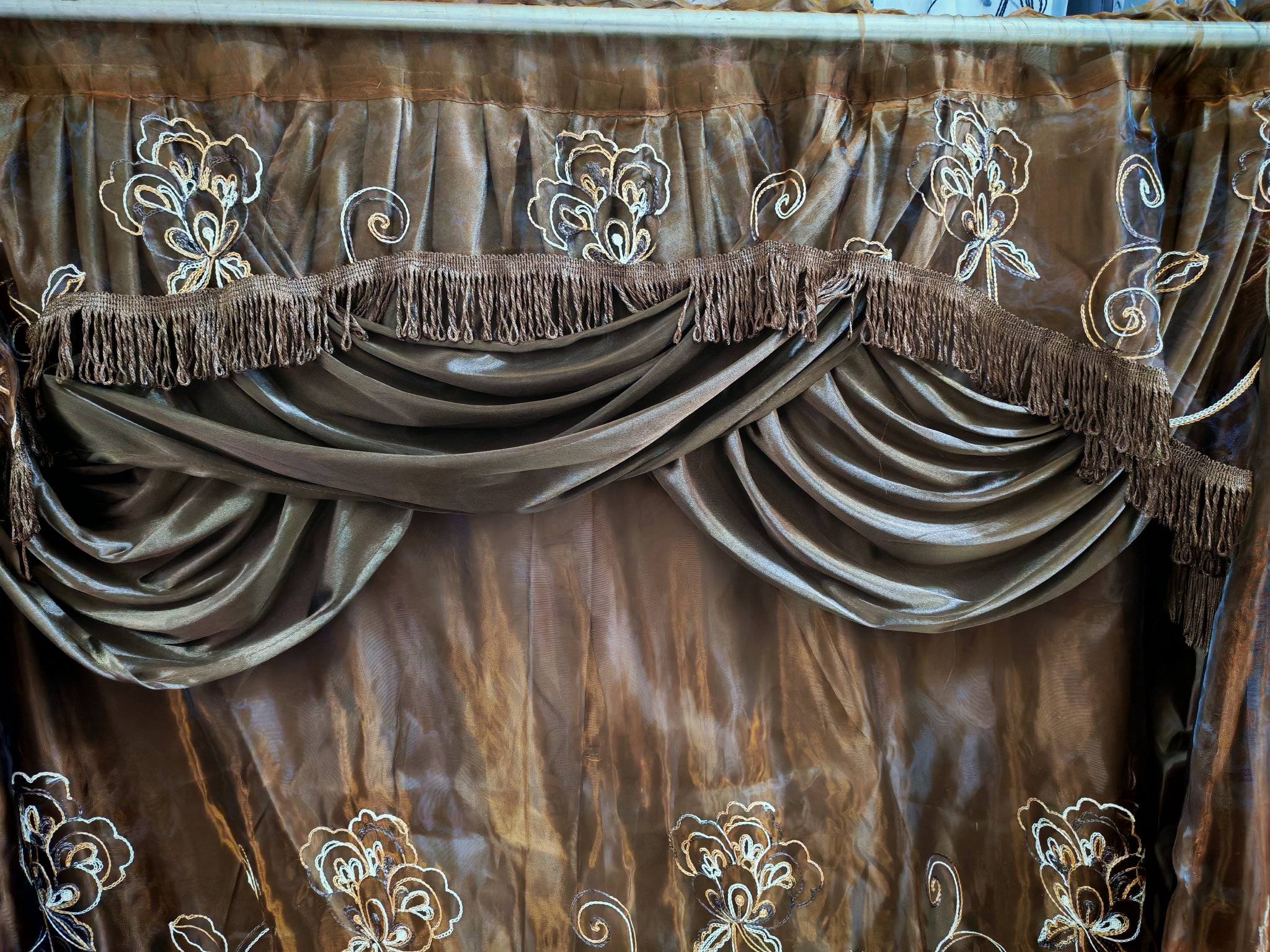 Cortinad de organza con cenefa _7