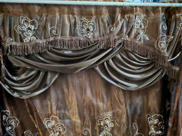 Cortinad de organza con cenefa 
