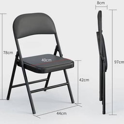 Chaise en cuir pliable