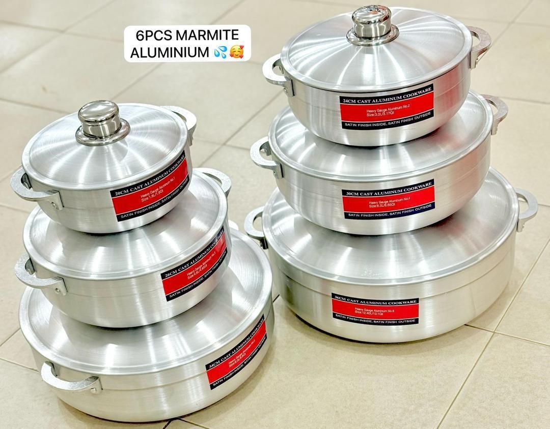 Marmites Alu 6pcs
