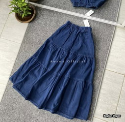Ara Denim Ruffle Skirt Basic 