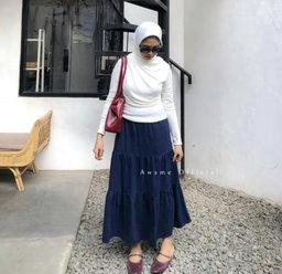 Ara Denim Ruffle Skirt Basic 