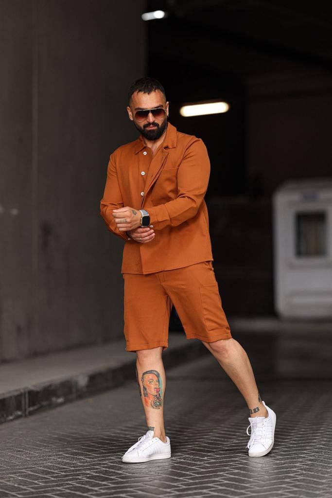 Complet chemise manche longue