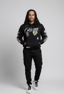 Drawstring Letter Print Simplified Hooded Sweatshirt, Casual Daily 