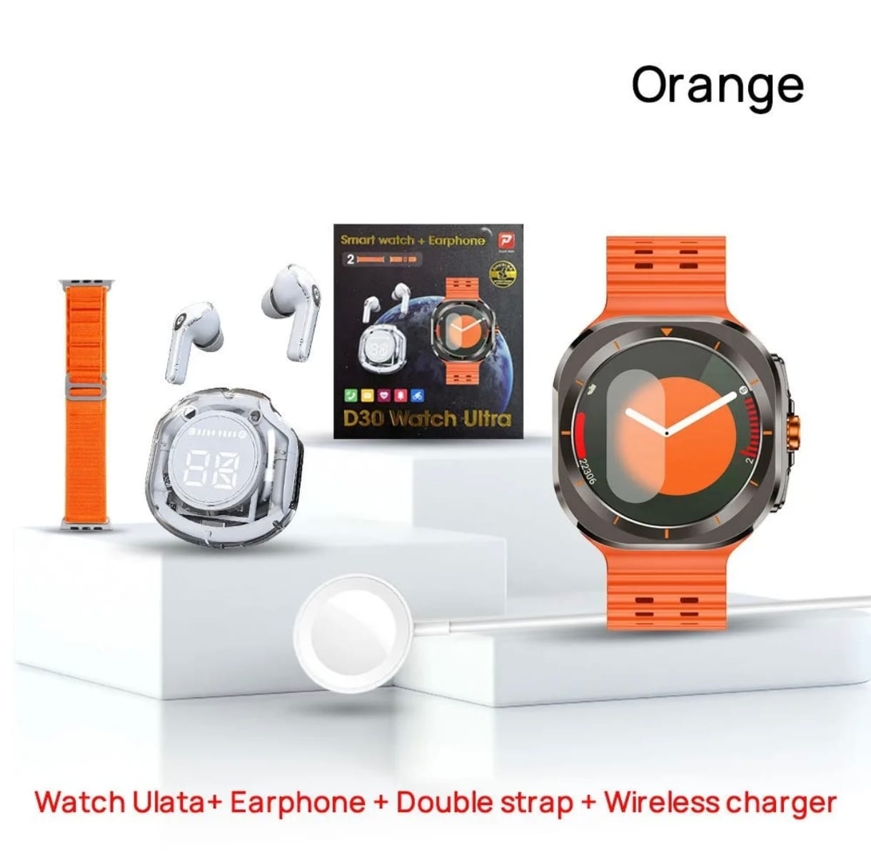 D30 Smartwatch combo (free band and earbuds)_4