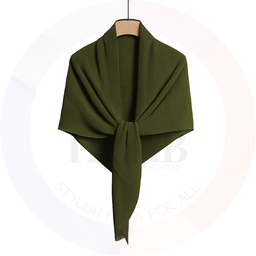 Pleated Chiffon Rhombus scarf