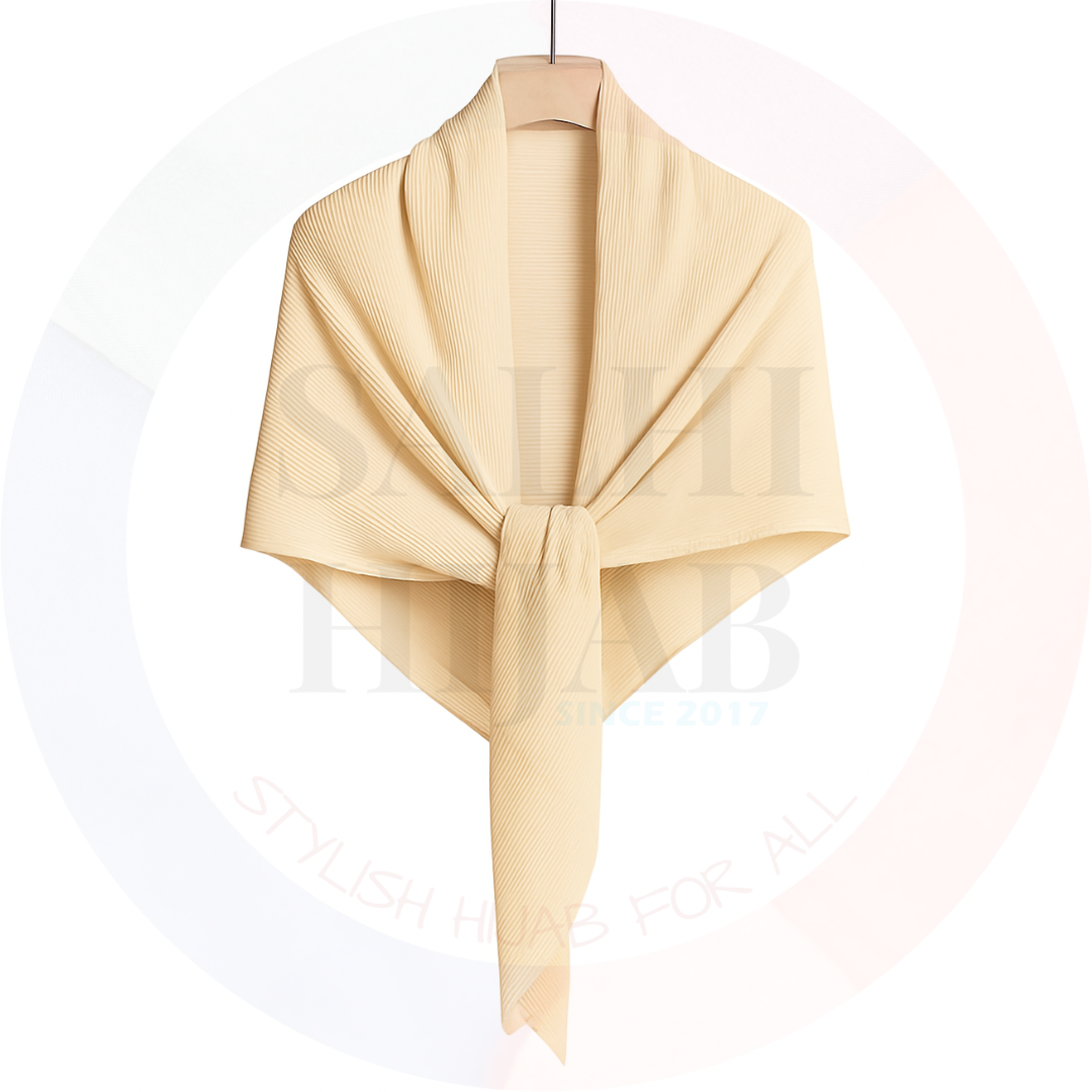 Pleated Chiffon Rhombus scarf_14