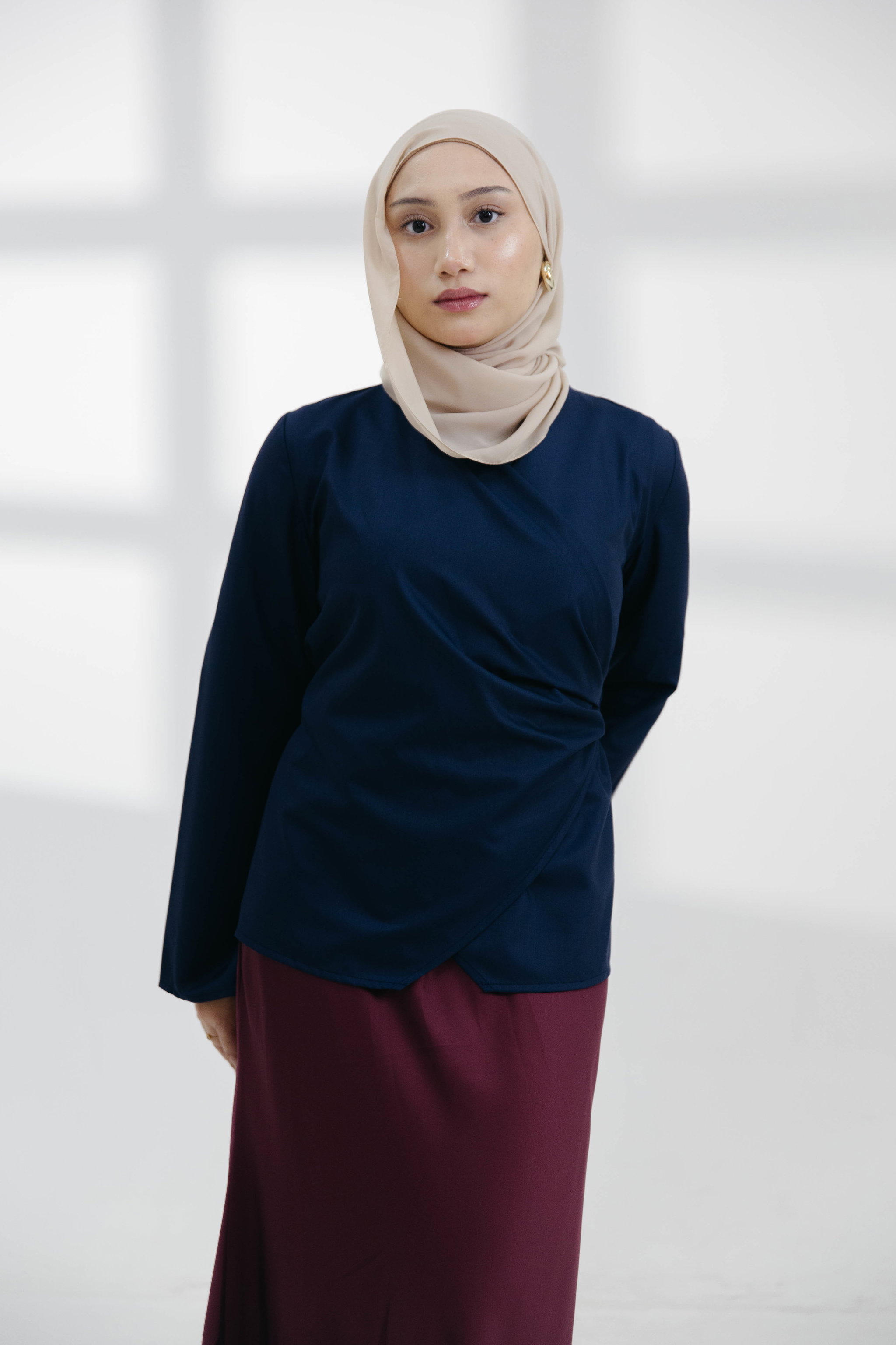 Ayla Top in Navy_2