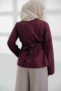 Ayla Top in Maroon