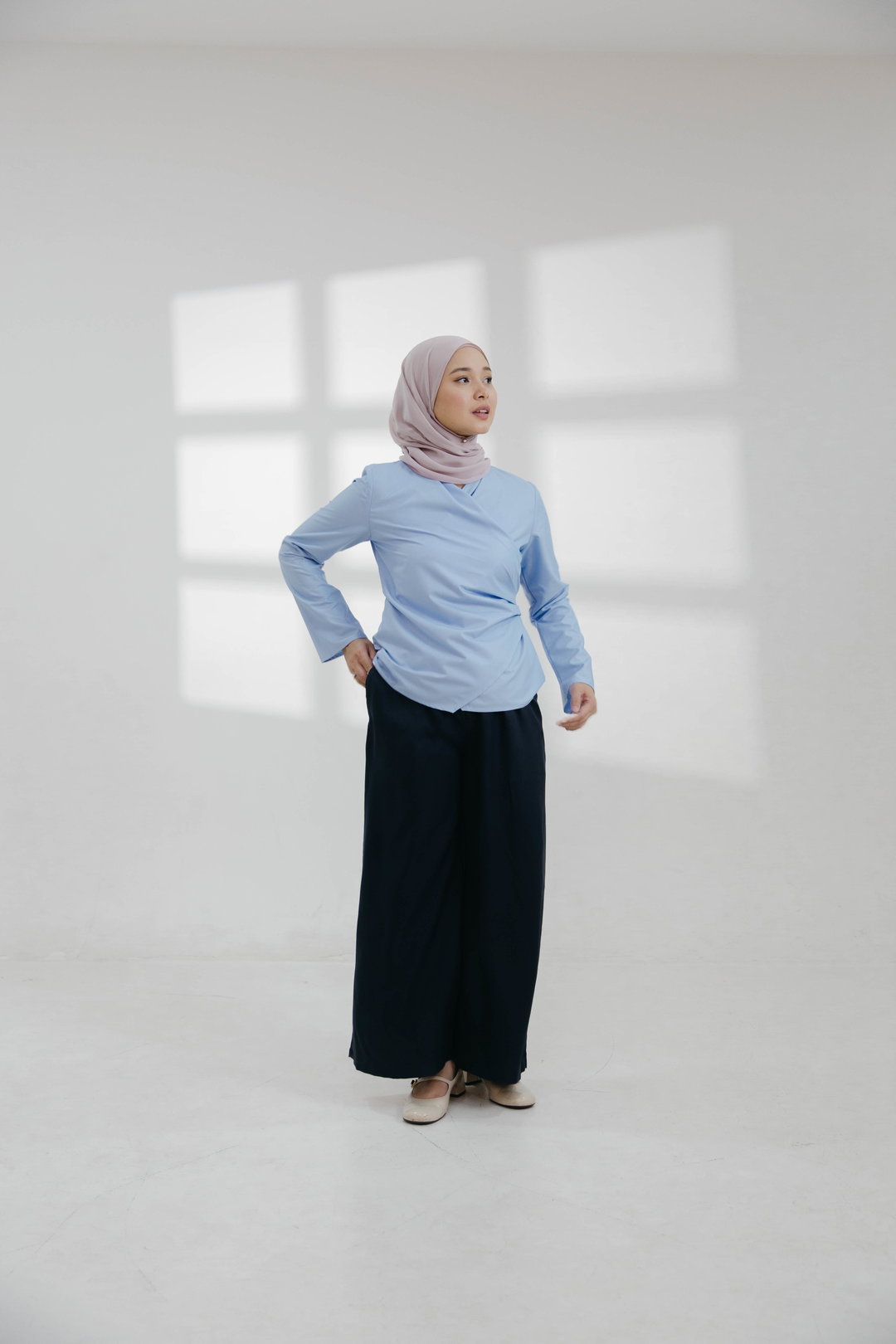 Ayla Top in Baby Blue