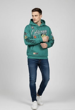 Drawstring Letter Print Simplified Hooded Sweatshirt, Casual Daily