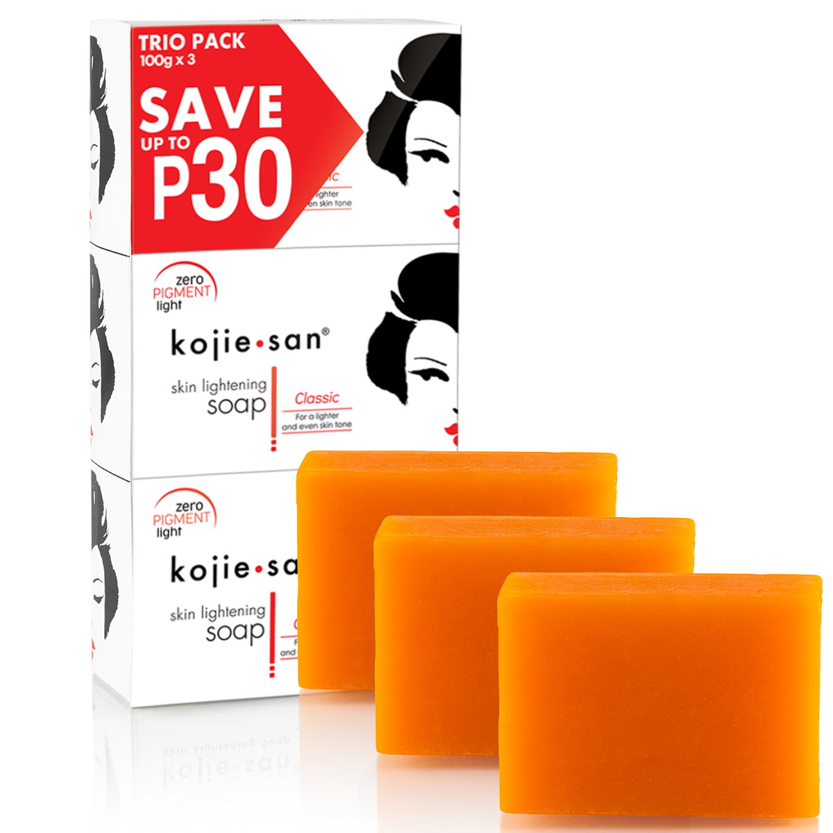 Kojie San Skin Lightening Kojic Acid Soap 3 Bars _0
