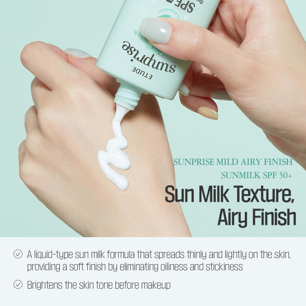 Etude House Sunprise SPF50+ Mild Airy Finish Sun Milk_2