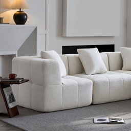 Sorrento Modular Sofa 3 Seater With Ottoman – Beige Flannel