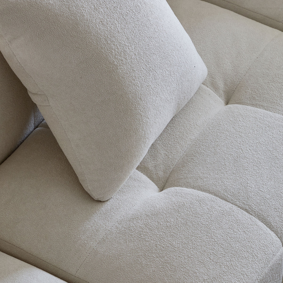 Sorrento Modular Sofa 3 Seater With Ottoman – Beige Flannel_4