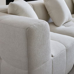 Sorrento Modular Sofa 3 Seater With Ottoman – Beige Flannel