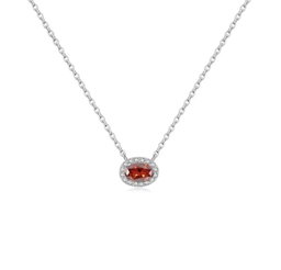 Silver oval necklaces