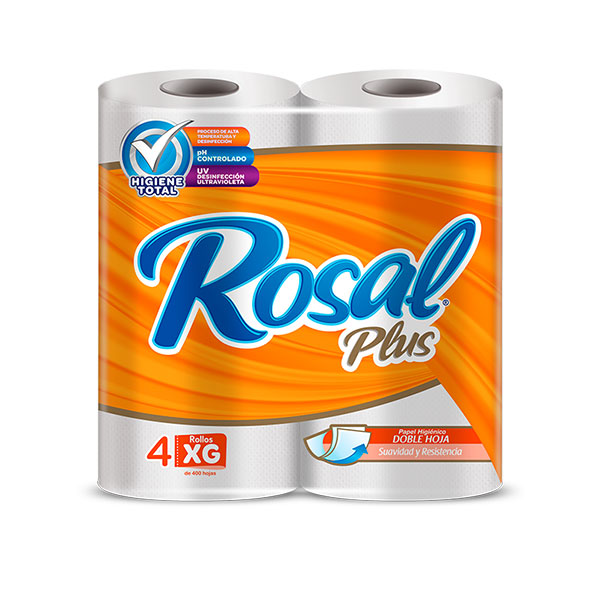 Papel Higiénico Rosal Plus 400 Hojas_0