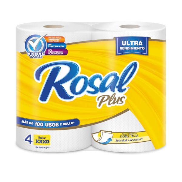 Papel Higiénico Rosal Plus 600 Hojas_0