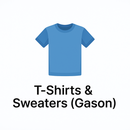👕 T-Shirts & Sweaters (Gason)