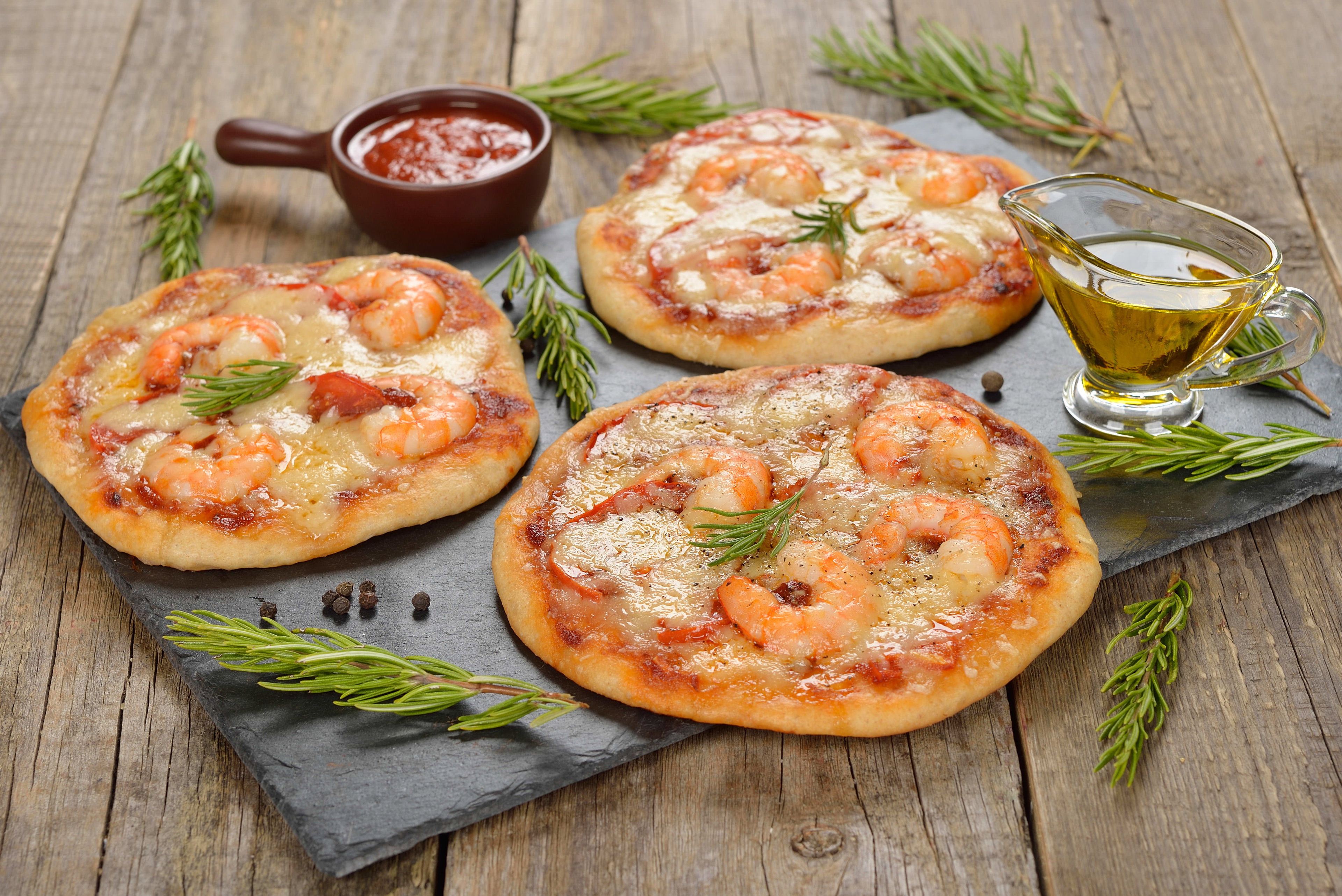 Mini pizza Crevette (x10)