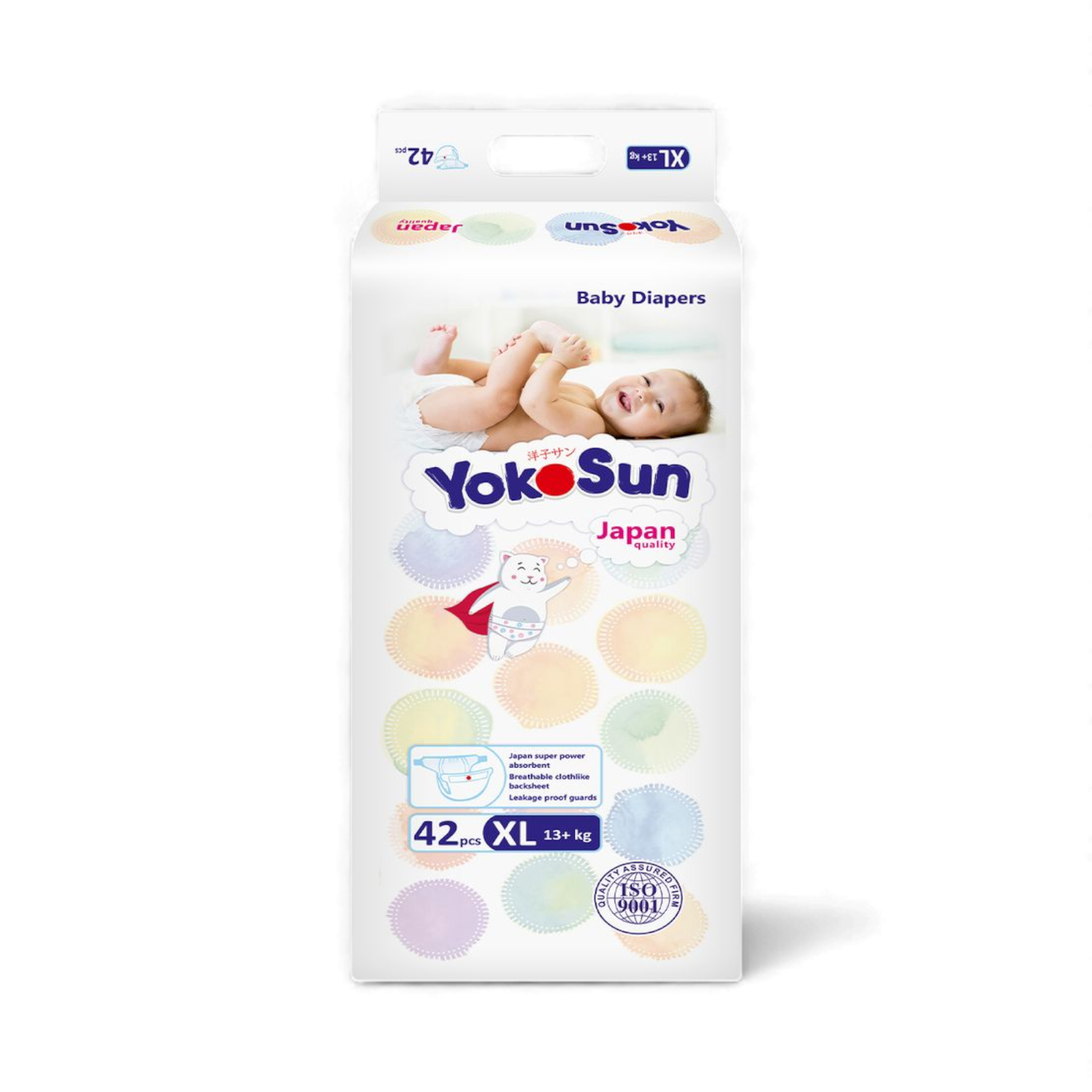 YokoSun Baby Diapers, size 5 / XL (13+ kg) 42unit