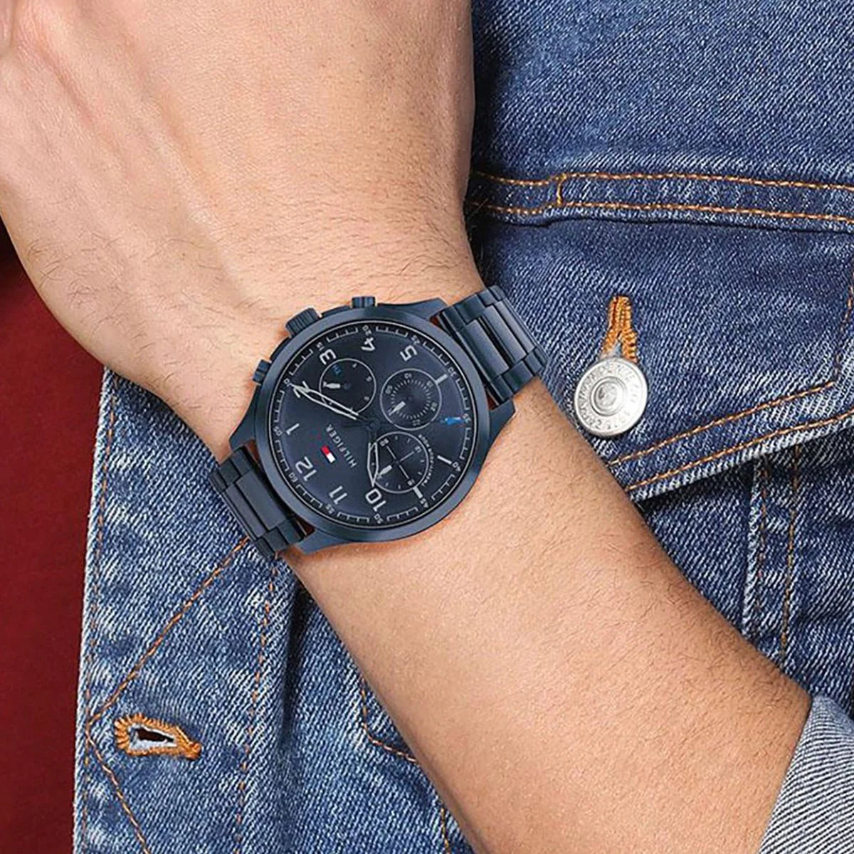Tommy Hilfiger Asher Chronograph Blue Dial Men's- 1791853_1