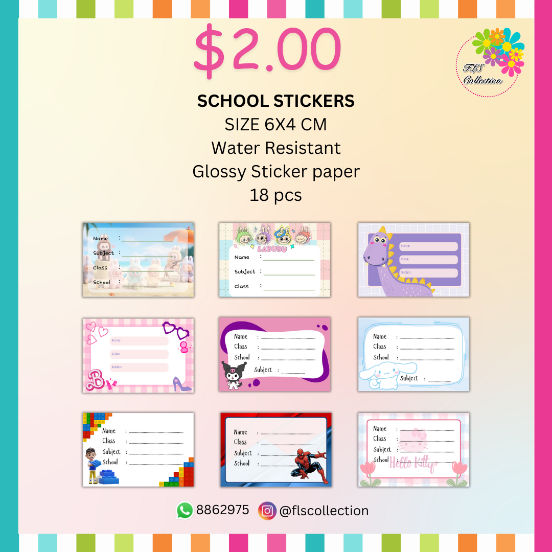 School Book Label Sticker_1