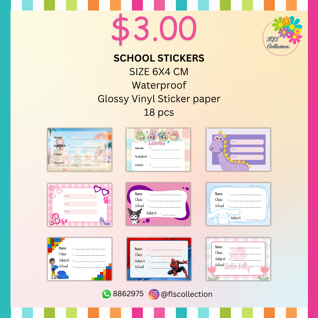 School Book Label Sticker_3