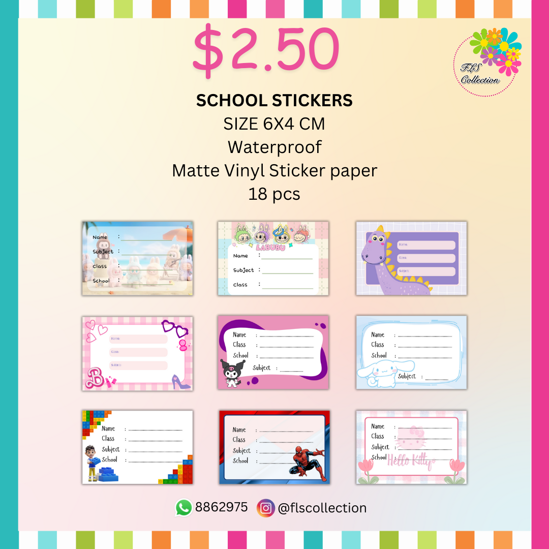 School Book Label Sticker_2