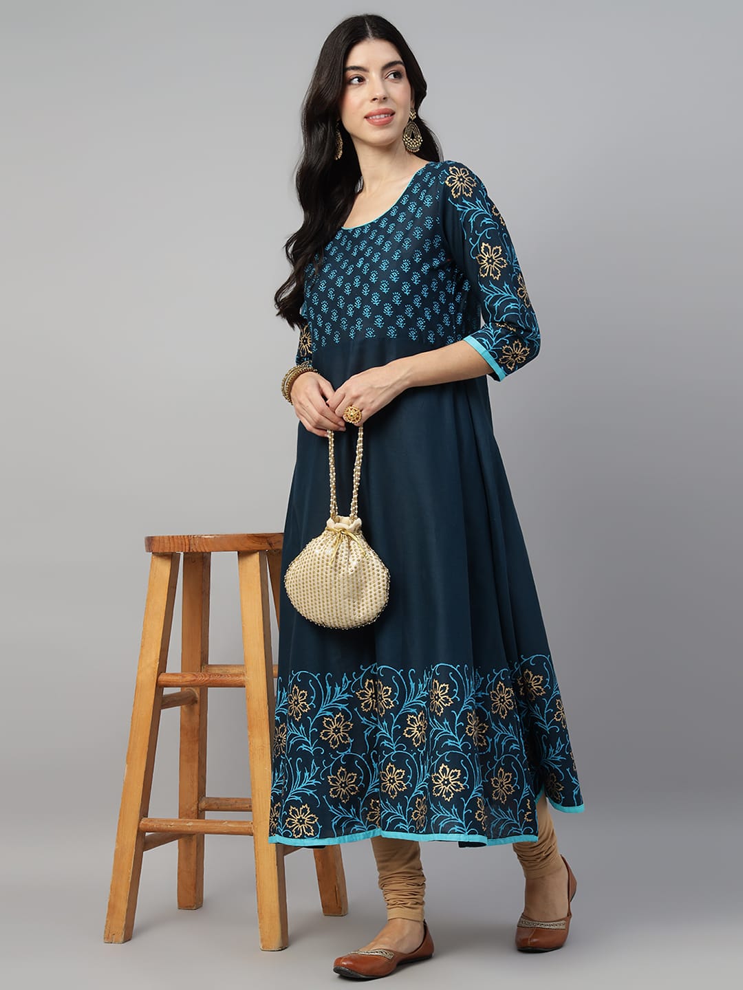 KAMS COTTON ANARKALI 