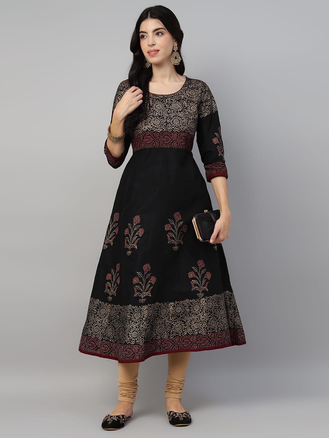 KAMS COTTON ANARKALI_0