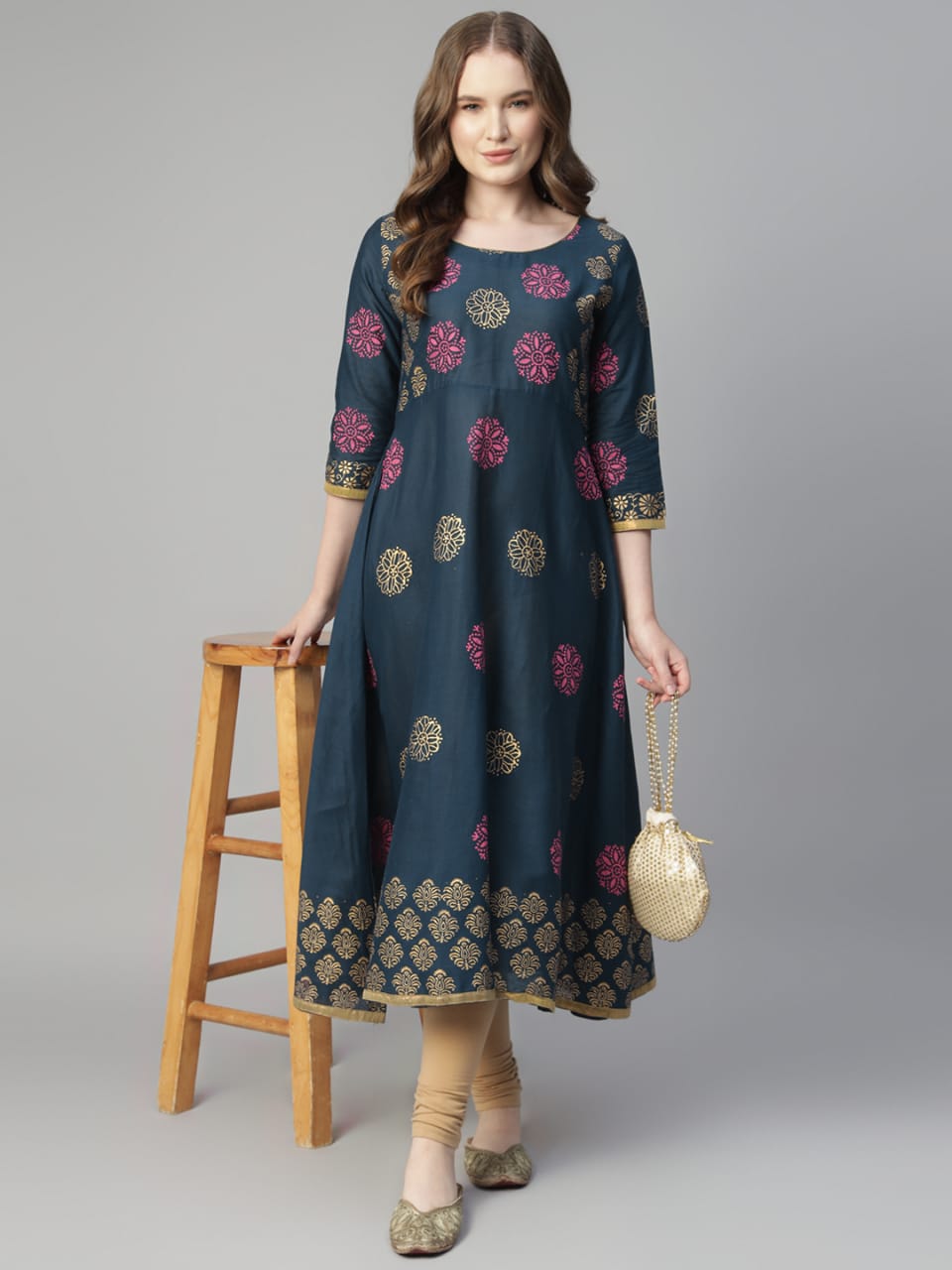 KAMS COTTON ANARKALI_0