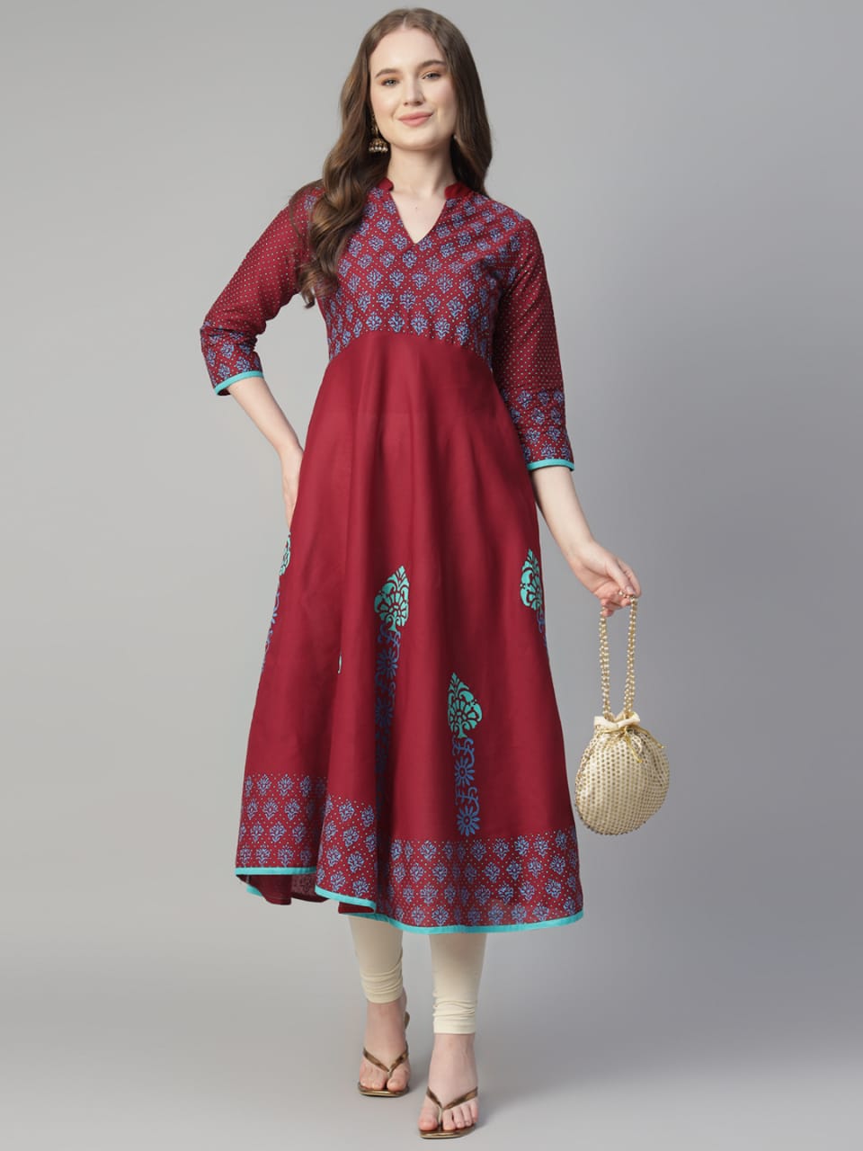 KAMS COTTON ANARKALI