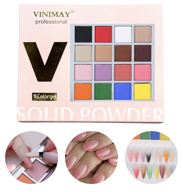 Vinimay 9 Colors Solid Powder Ombre