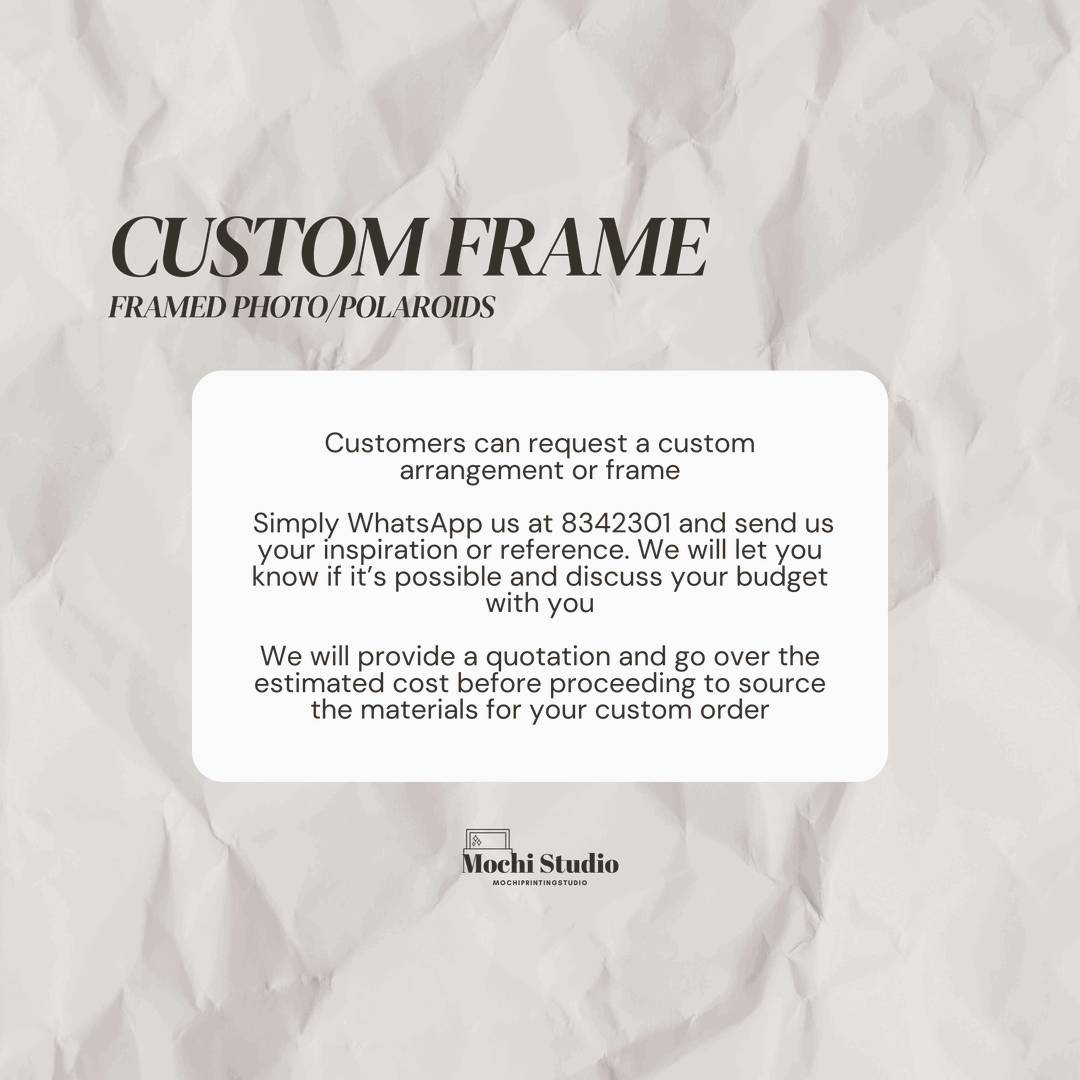 Custom Framed Polaroids