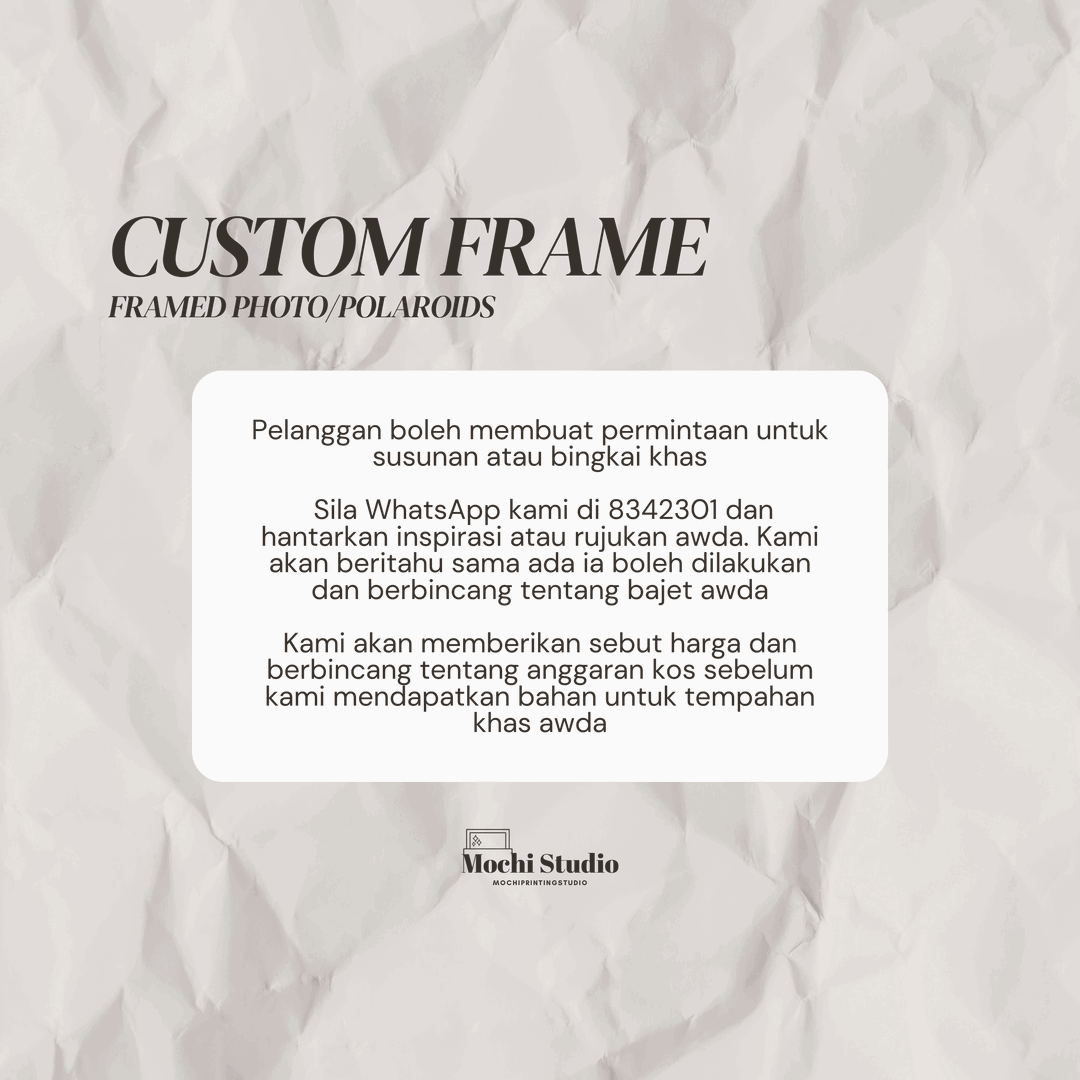 Custom Framed Polaroids