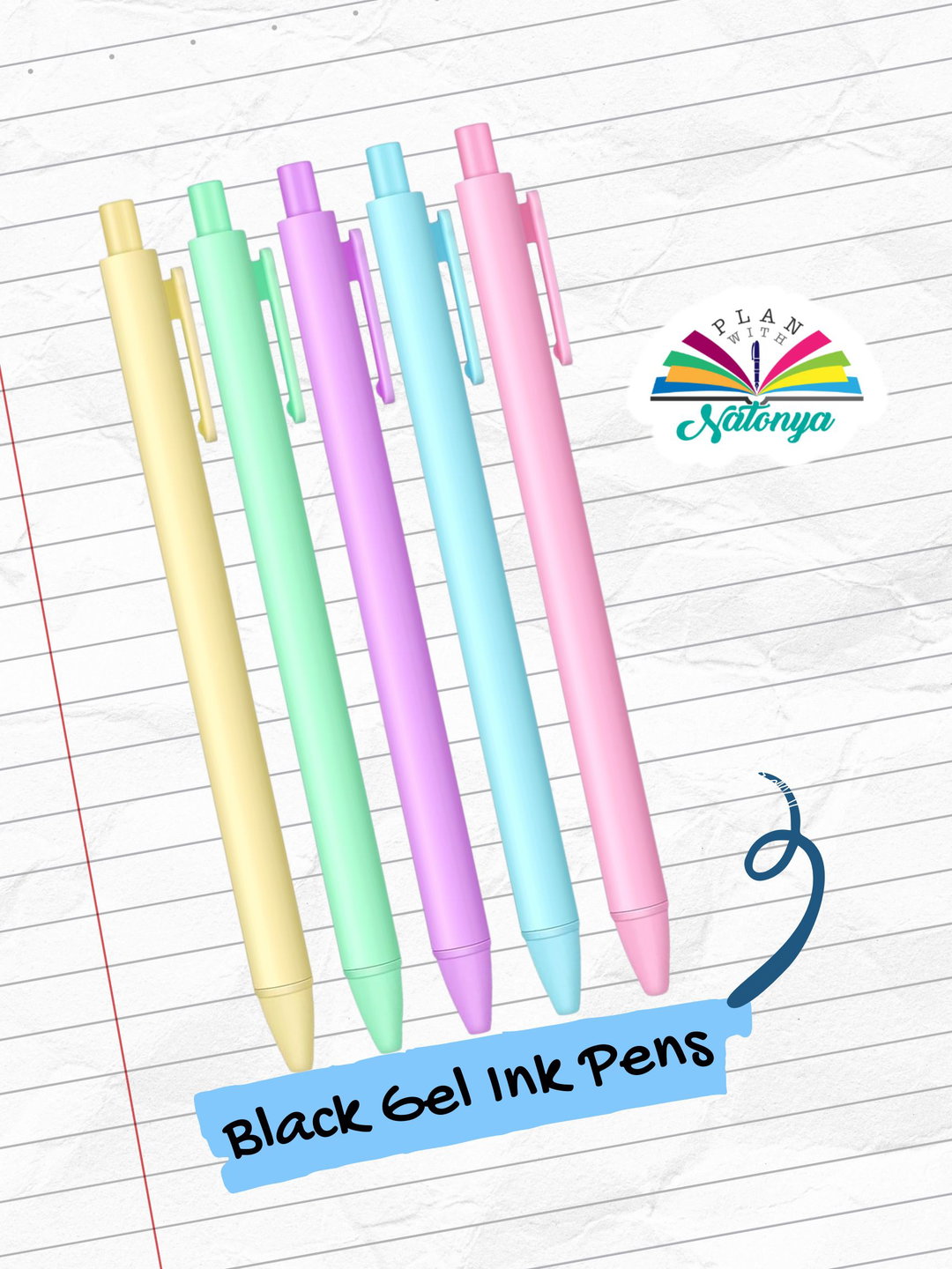 Black Gel Ink Pens