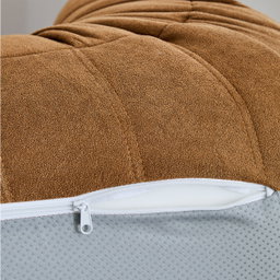 Willow Lounge Chair – Amber Brown Flannel