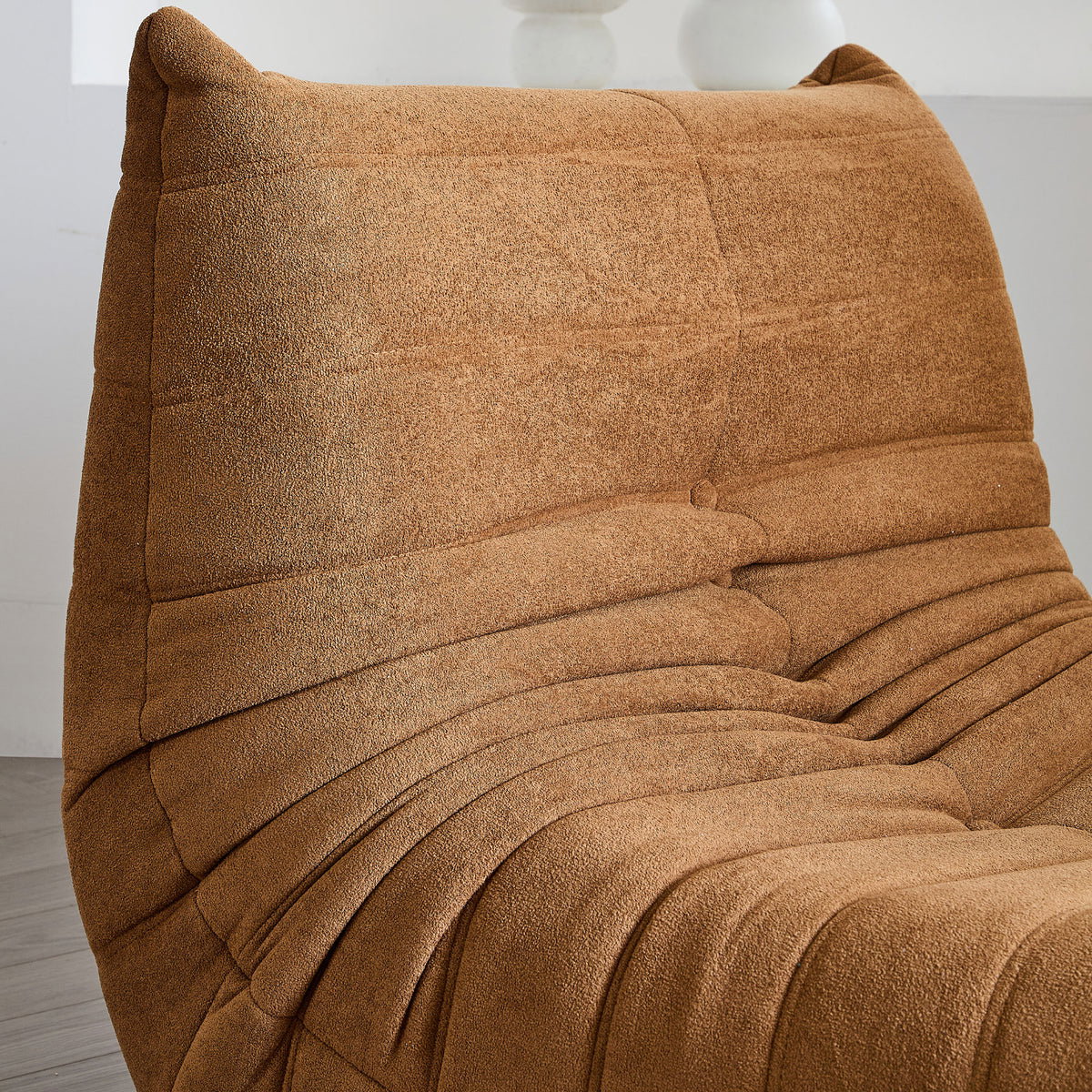 Willow Lounge Chair – Amber Brown Flannel_4