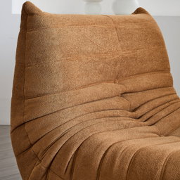 Willow Lounge Chair – Amber Brown Flannel