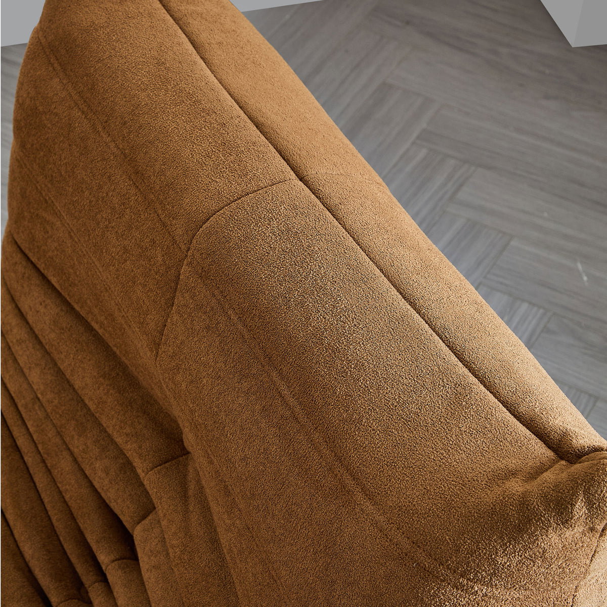 Willow Lounge Chair – Amber Brown Flannel_2