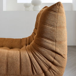 Willow Lounge Chair – Amber Brown Flannel