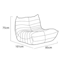 Willow Lounge Chair – Amber Brown Flannel