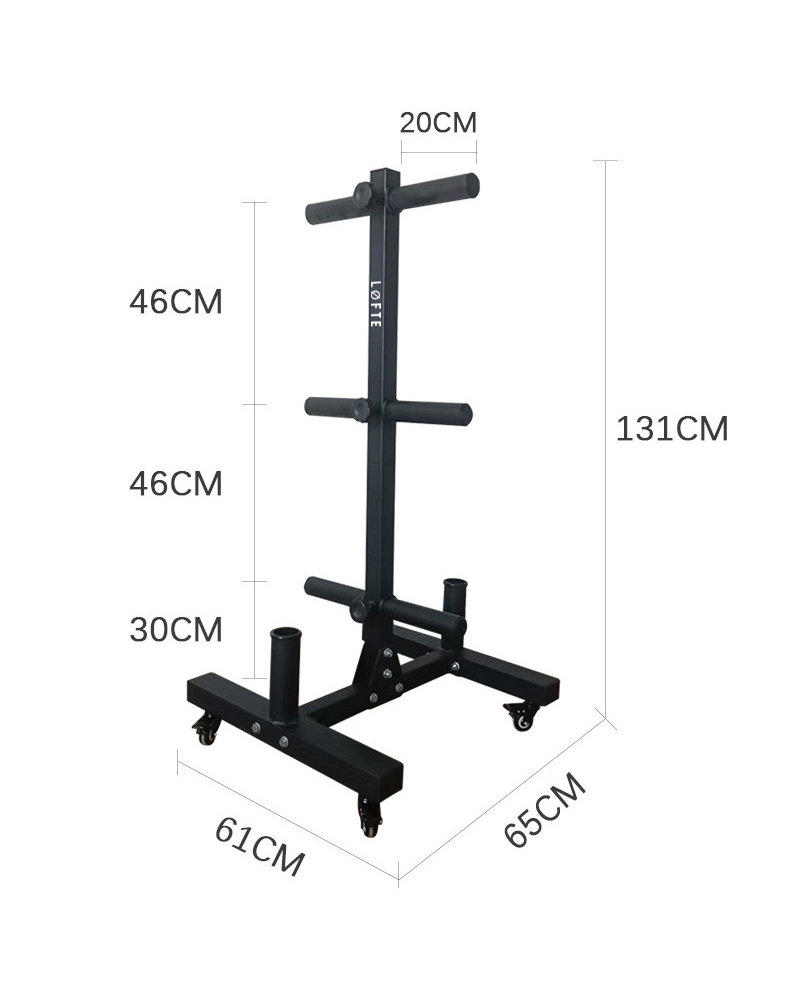 Weight Plate Rack with Attachable Wheels_1